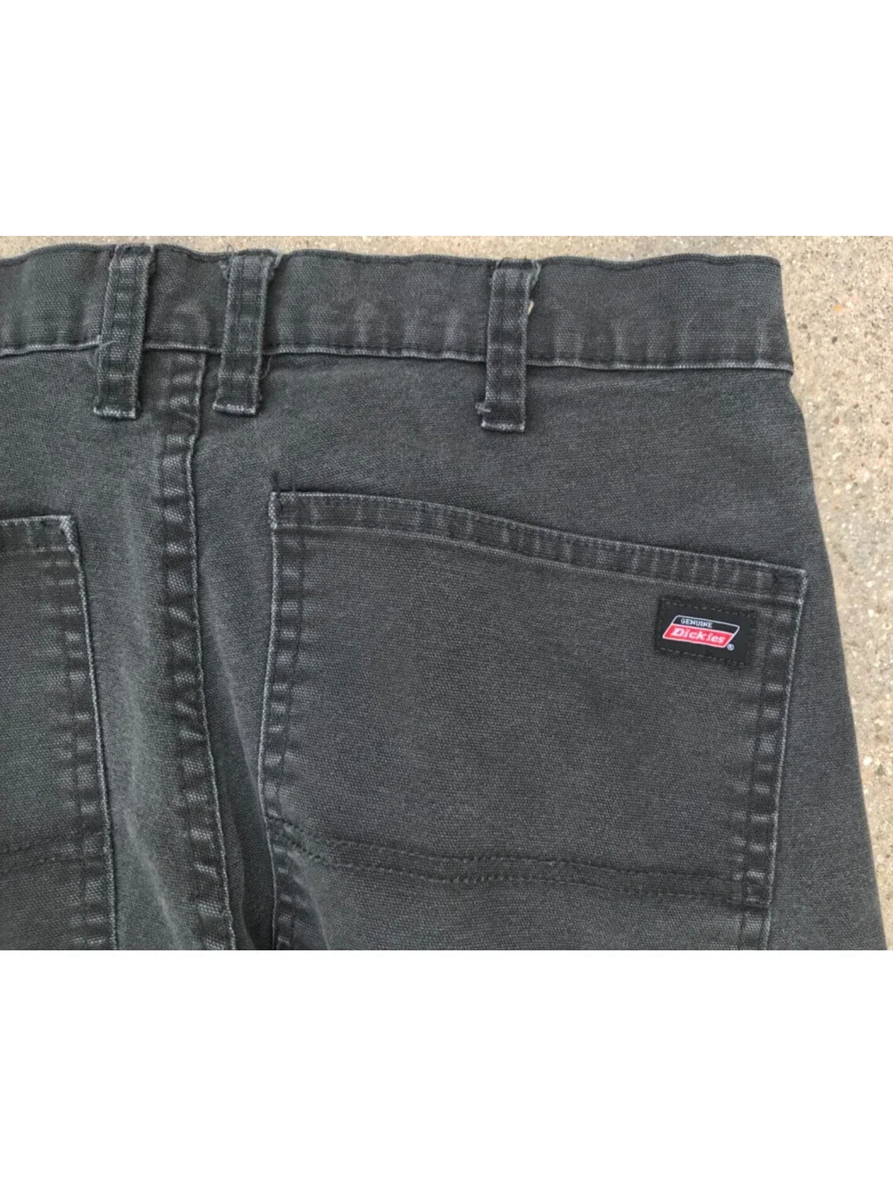 Dickies Black Denim Great Fit 32x32 Mens Jeans Straight Leg Lite Fading WorkPant